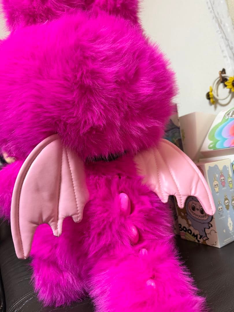 超特大60cmドラゴンフルーツピンク天使ジモモ 羽付き スペシャルオーダー