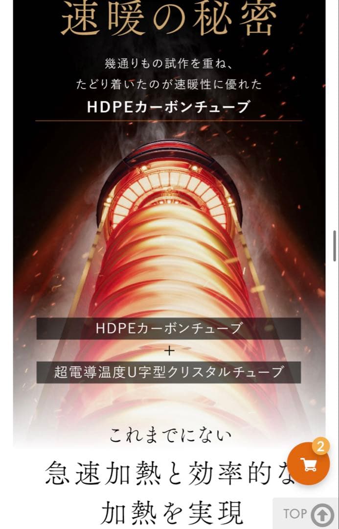 NIPLUXの電気ヒーターNUKUREA