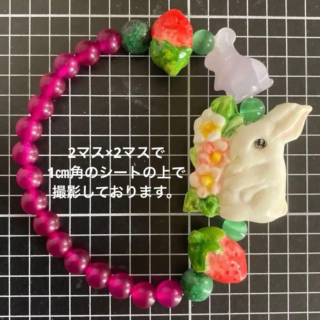 【種名　日本鹿の角】オリジナル彫刻使用⭐️苺畑のうさちゃんたち⭐️☆匿名