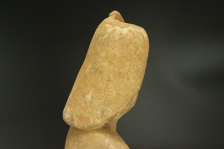 中国美術 加彩 女人 俑 高36.5cm(A883)