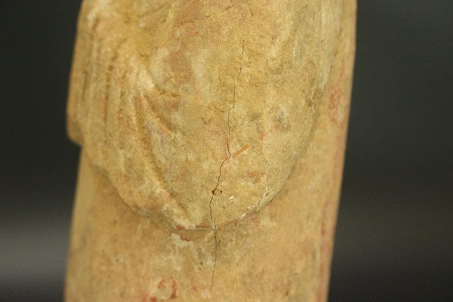 中国美術 加彩 女人 俑 高36.5cm(A883)