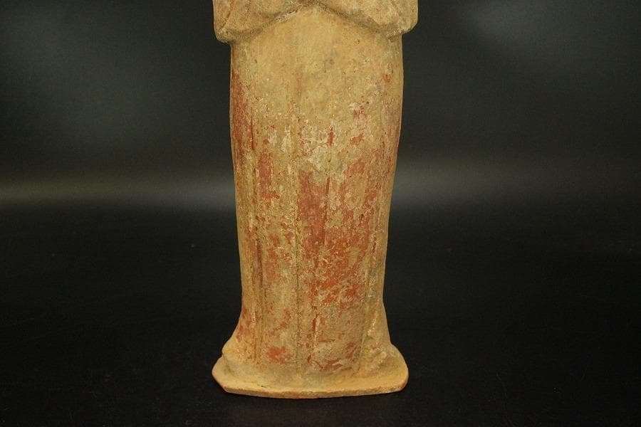 中国美術 加彩 女人 俑 高36.5cm(A883)