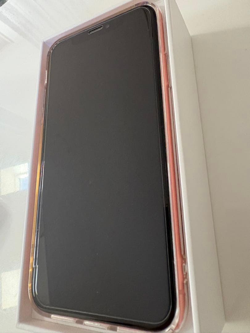 Apple iPhone XR コーラル 本体 64GB フィルムケース付き