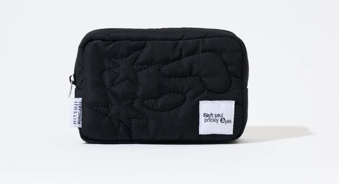 羊文学 2024ツアーグッズブラックポーチ キルティングデザイン