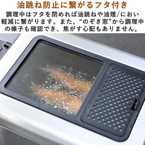 [山善] フライヤー 家庭用 電気フライヤー 卓上 865ml 「少ない油で＜＞