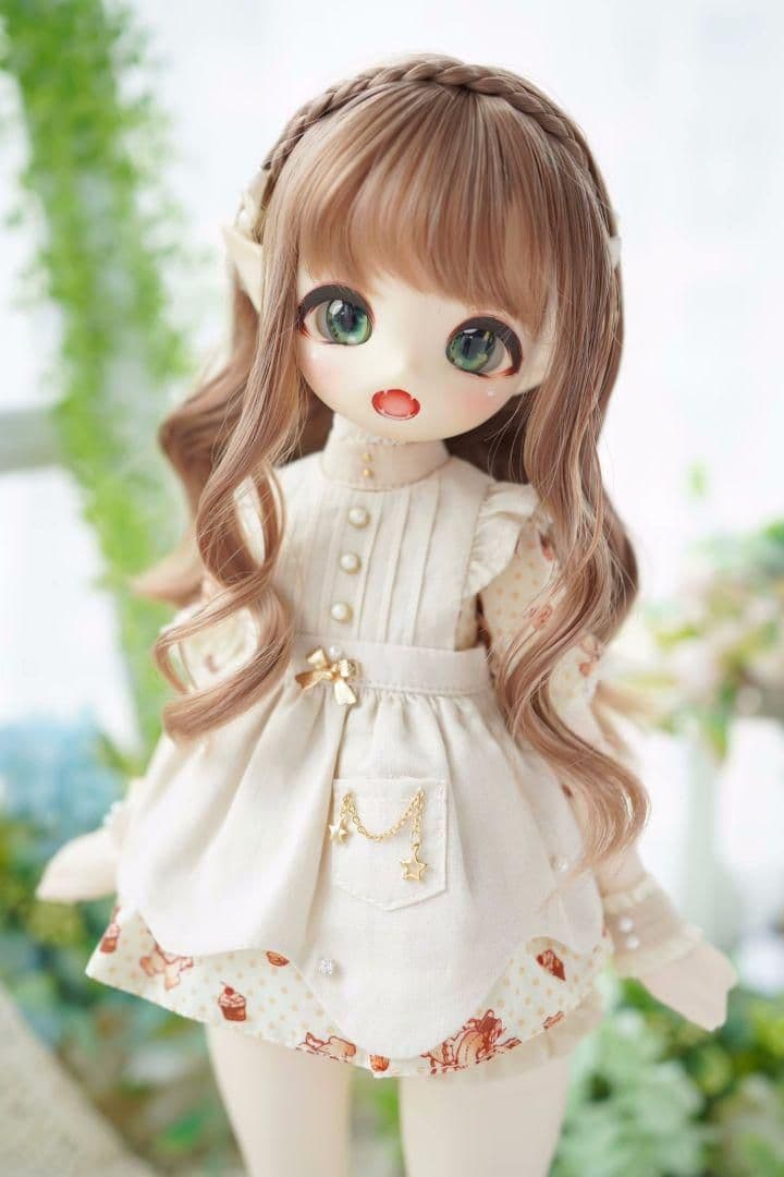 S351 BJD 1/3 人形 ドール　用ウィッグ カツラ 耐熱 ハンドメイド