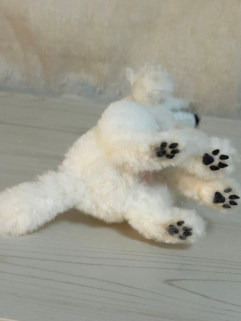 羊毛フェルト　トイプードル　ハンドメイド　犬　遊ぼ！