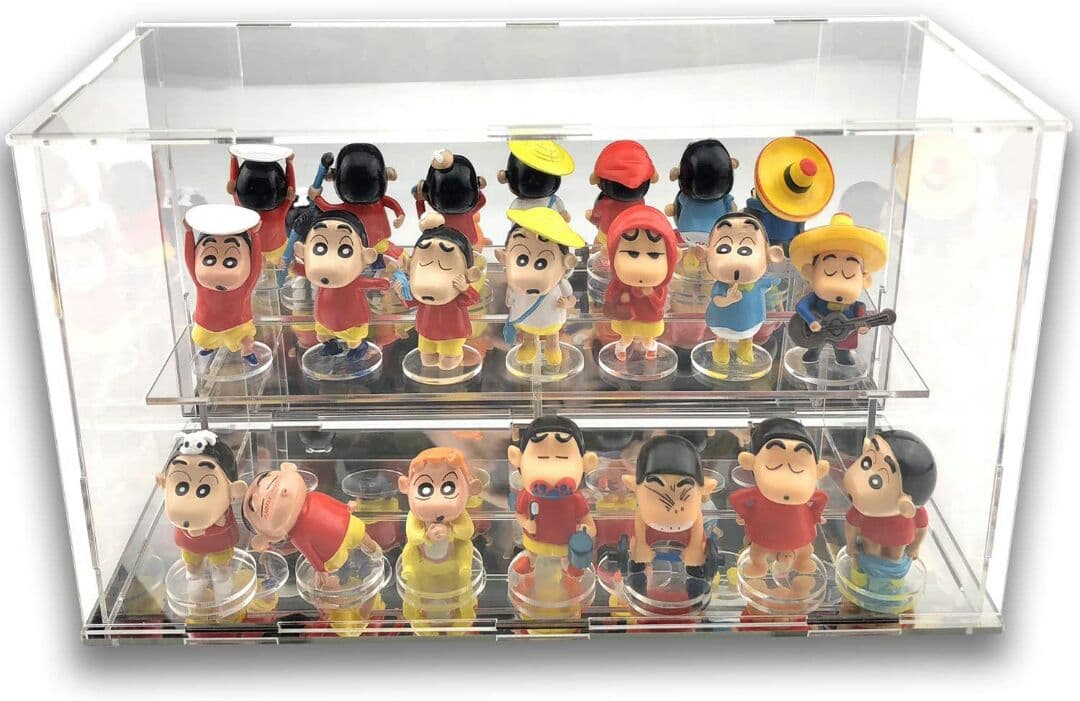 フィギュアケース収納ケース展示ケースアクリル制透明(台座ミラー+背面ミラー2層