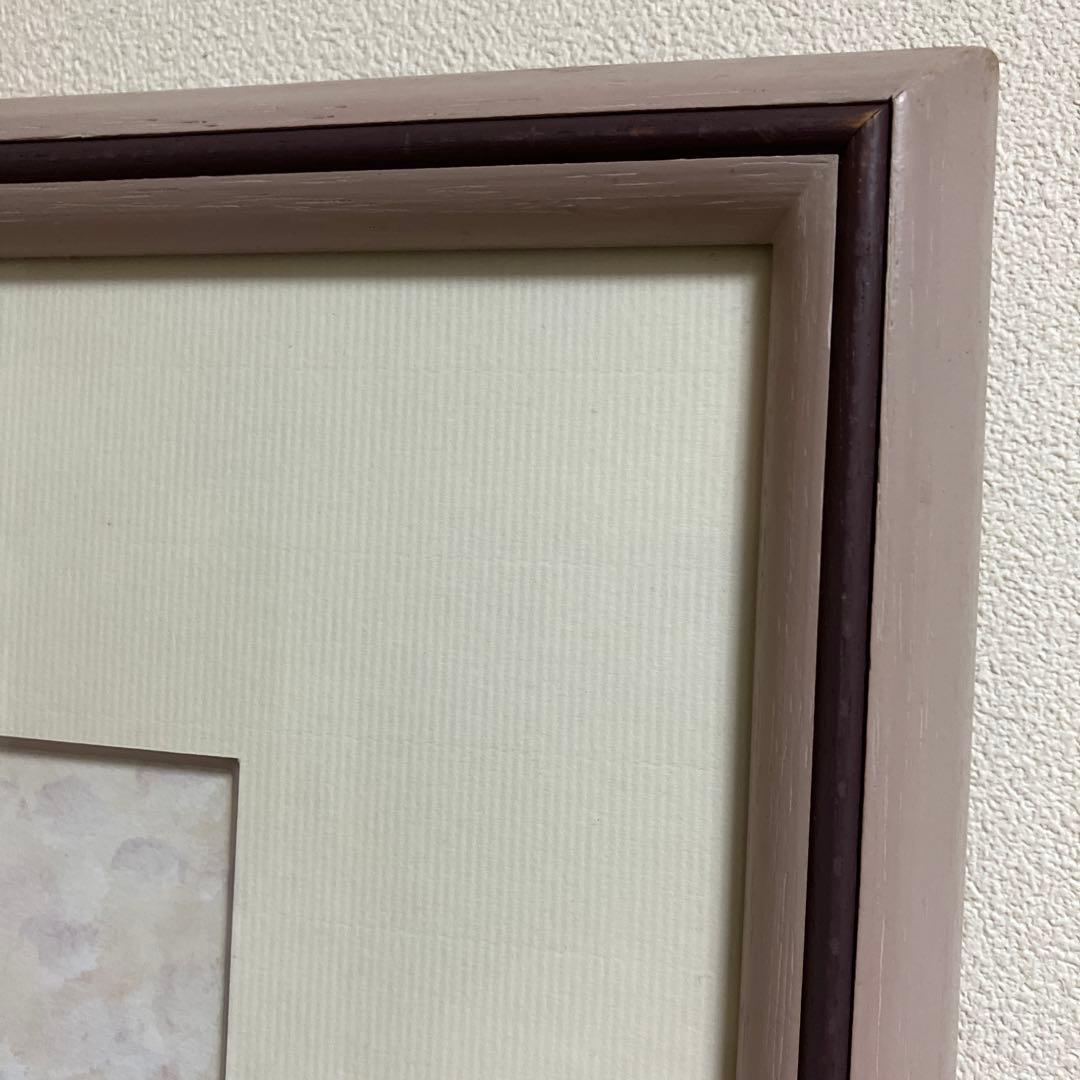 ヴギュド油彩画花瓶の白い花サイン入り