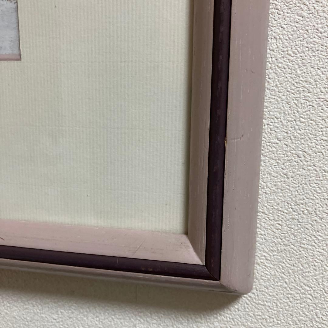 ヴギュド油彩画花瓶の白い花サイン入り