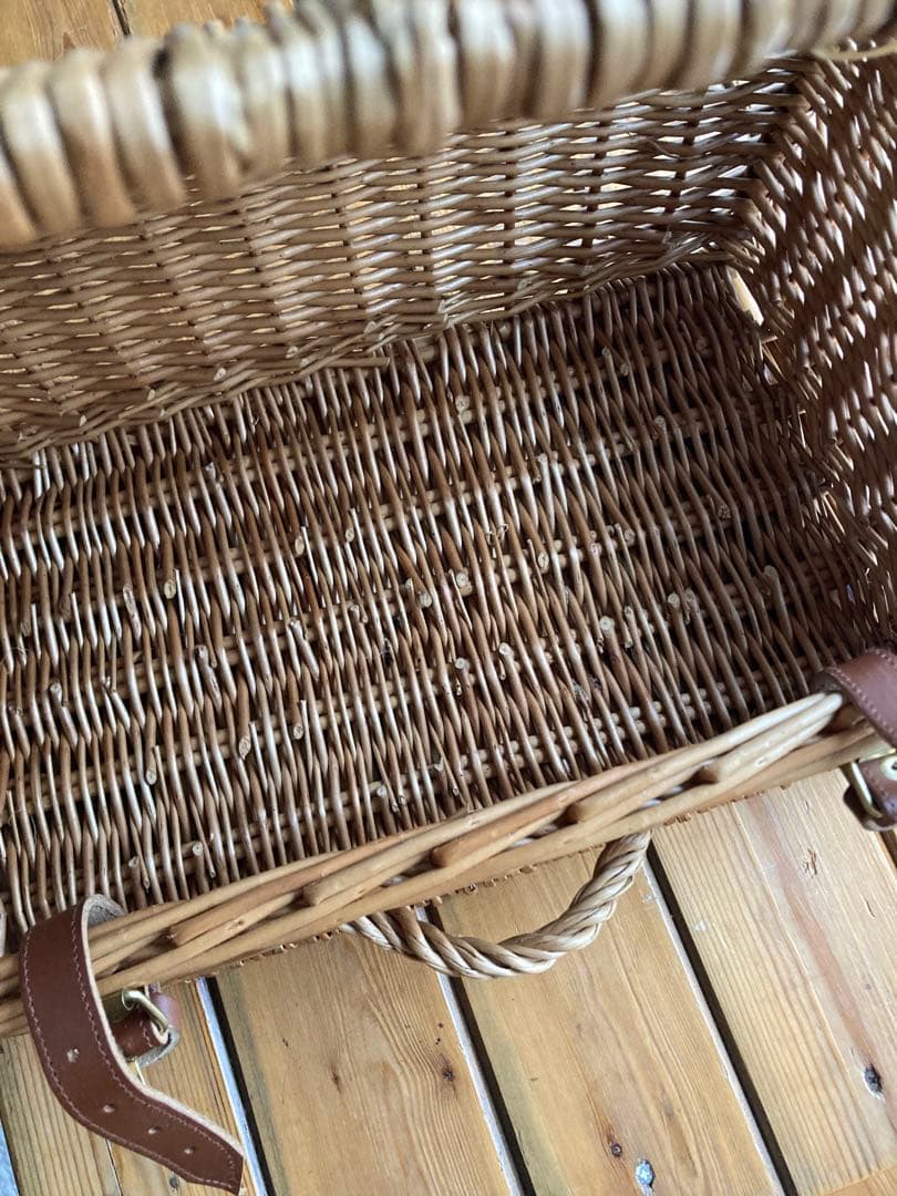 小物入れ F&M square basket with handle / ENGLAND