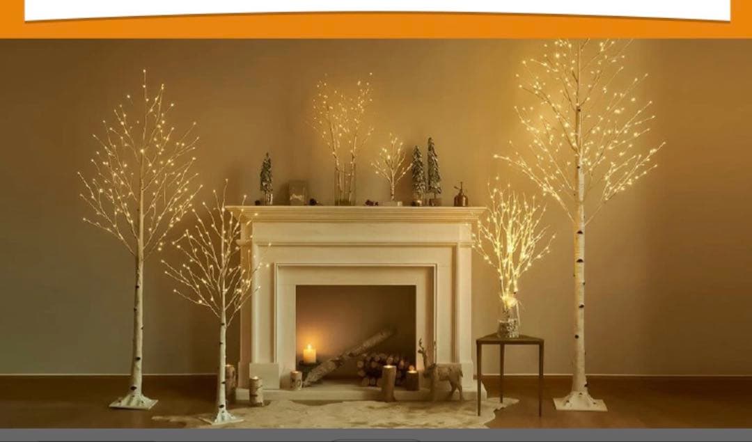 ブランチツリー クリスマスツリー リモコン付 10way点灯 led 白樺 ツリ