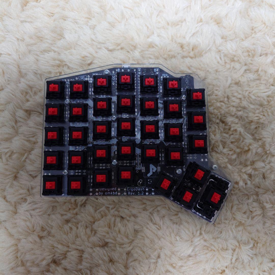 ErgoDash メカニカルキーボード 本体 + キーキャップ セット