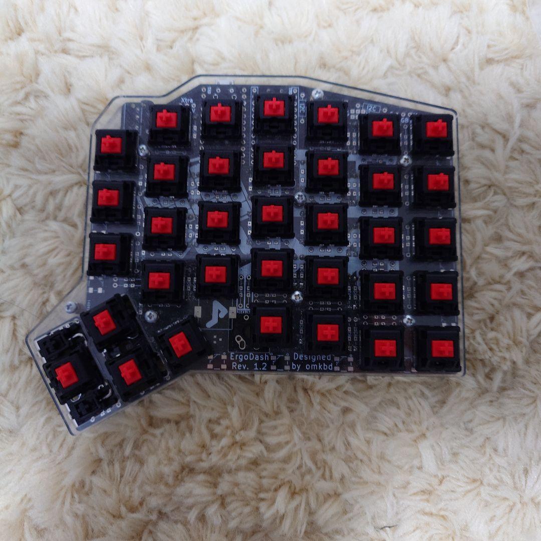 ErgoDash メカニカルキーボード 本体 + キーキャップ セット