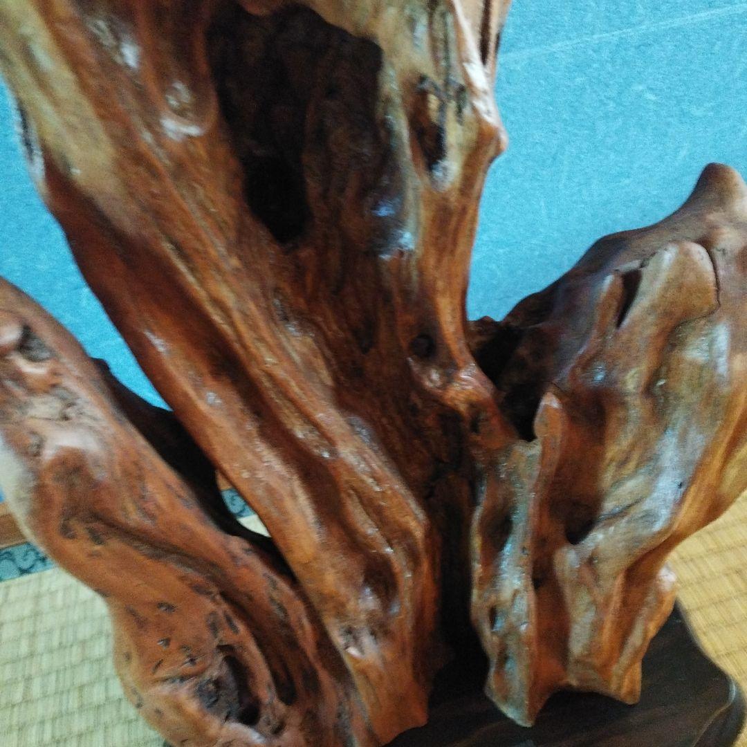 置き物　レトロ　屋久杉？