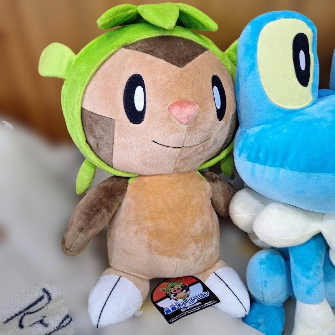 タグ付き　ポケモンセンター　等身大　カロス　御三家　ぬいぐるみ