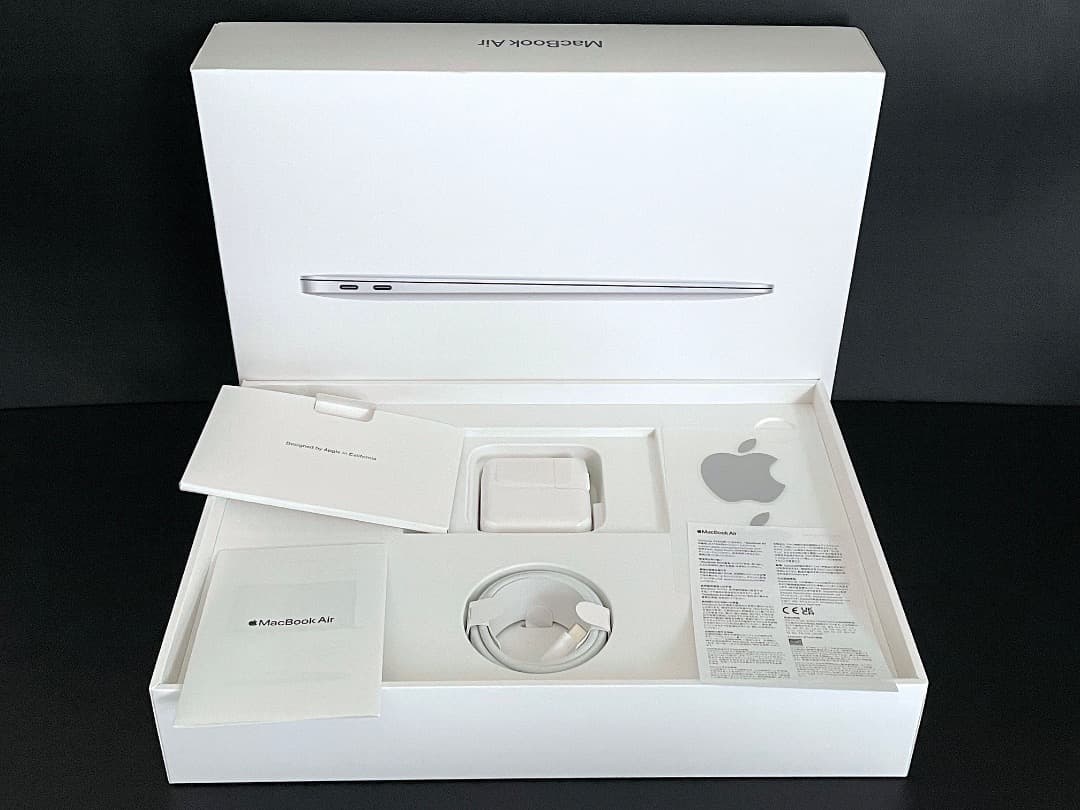 【美品・箱付】MacBook Air（M1,2020）13.3㌅ バッテリー良好