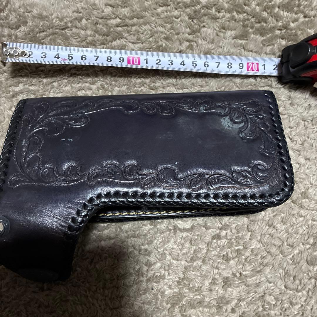 ビンテージバイカー長財布 ハーレーダビットソン インディアンジュエリー 本革