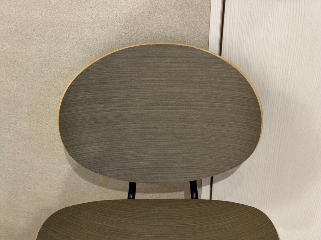 【2個】KANADEMONO Wooden Curve グレー
