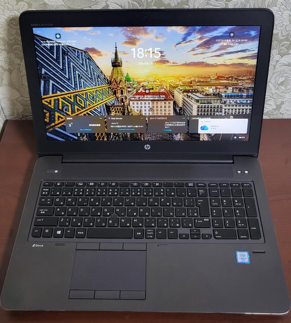 HP ZBook 15 G3 GPU搭載 i7 16GB 256GB 500GB