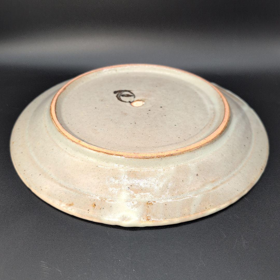 【未使用品】綺麗な 金彩付文 大皿 美濃焼 安藤日出武 窯 飾り皿