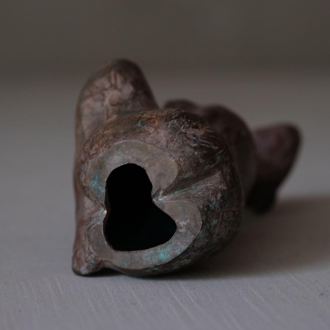 銅製 ２つの顔を持つ裸婦像　彫刻 銅像 アート 芸術 古道具 レトロ