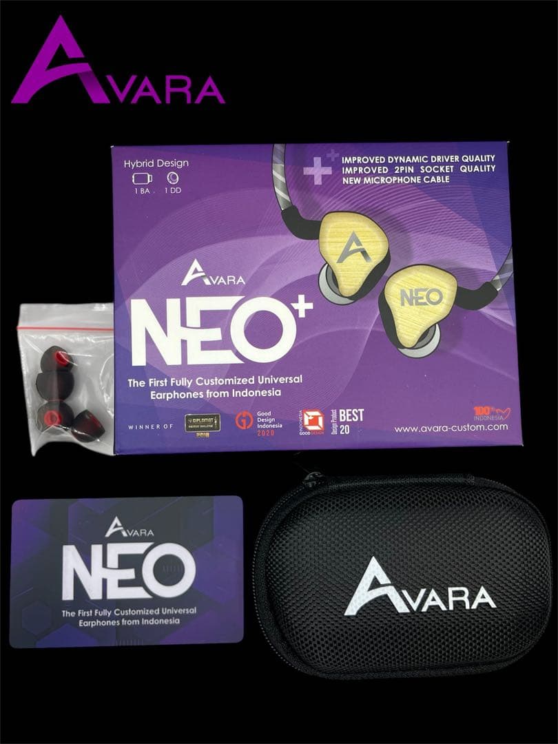 インイヤーモニター、イヤモニ、iem AVARA NEO + カスタム IEM