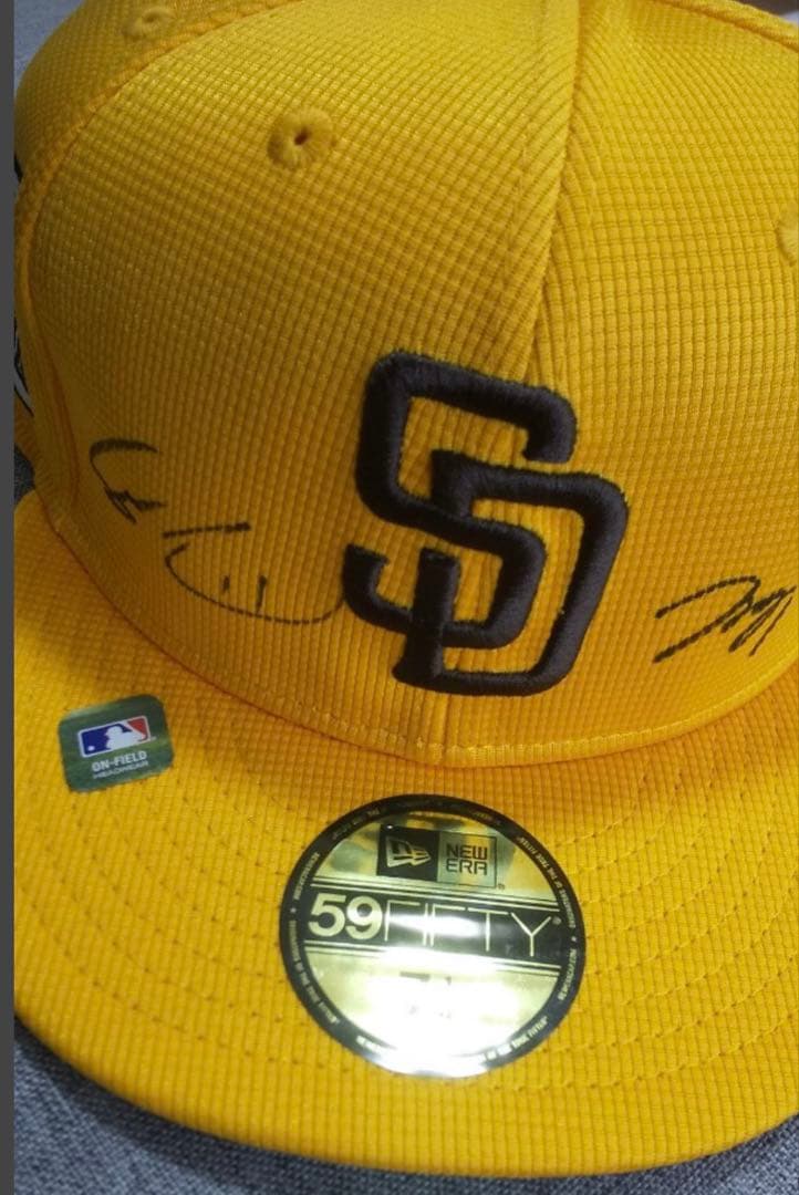 MLBパドレス　ダルビッシュ有＋松井裕樹　直筆サイン入りキャップ