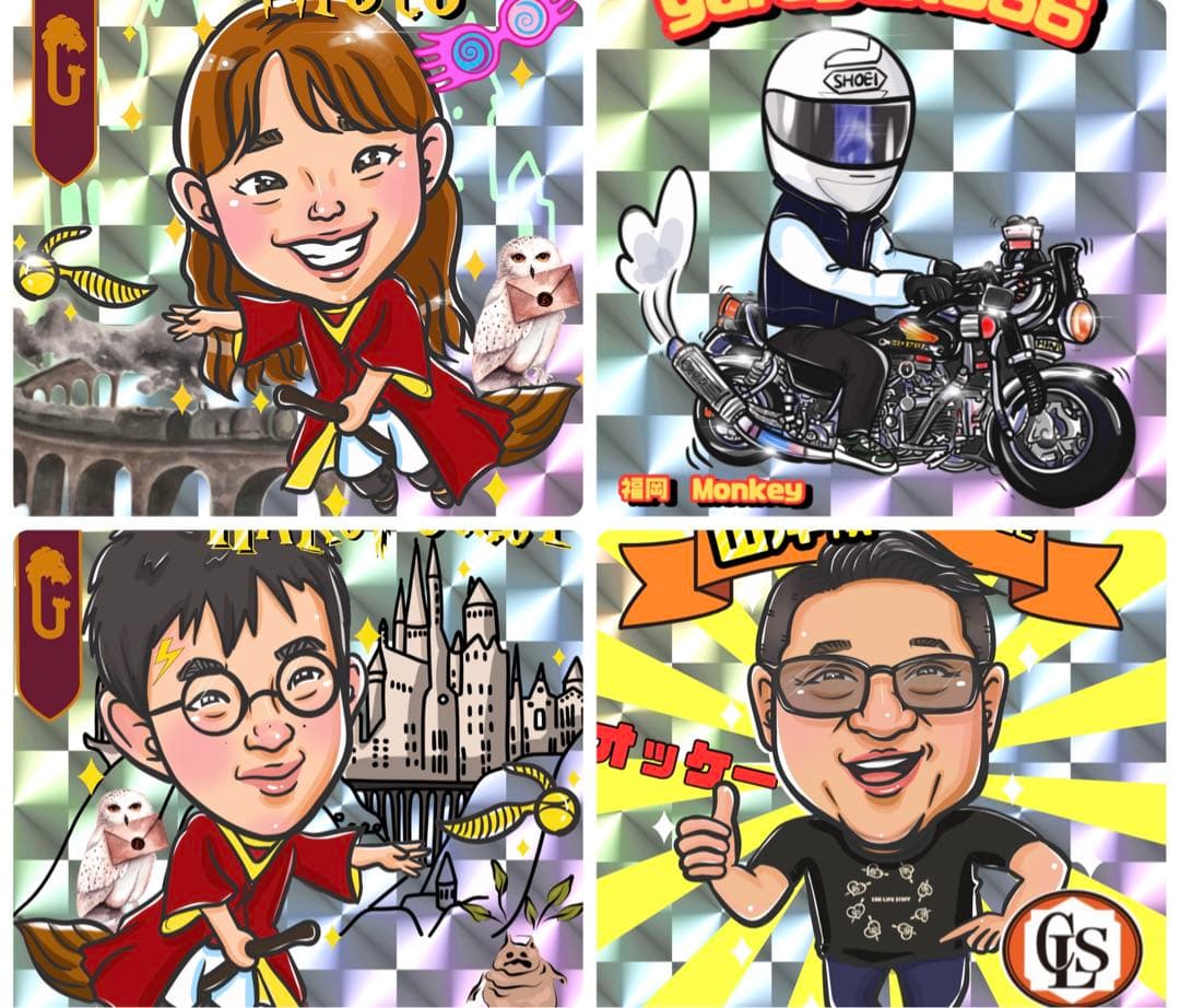 ビックリマンシール作成☆一般の方～企業、インフルエンサー、有名人まで幅広い実績☆