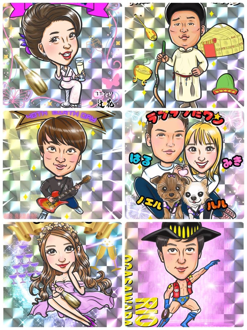 ビックリマンシール作成☆一般の方～企業、インフルエンサー、有名人まで幅広い実績☆