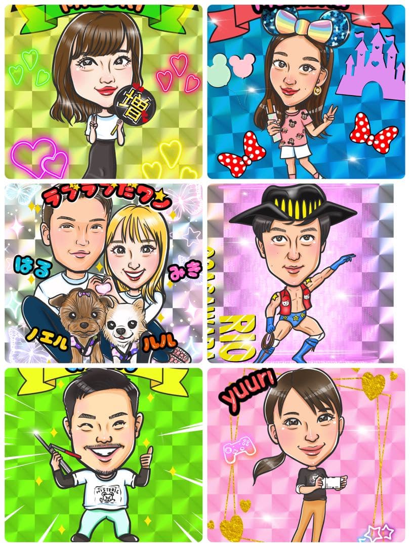 ビックリマンシール作成☆一般の方～企業、インフルエンサー、有名人まで幅広い実績☆