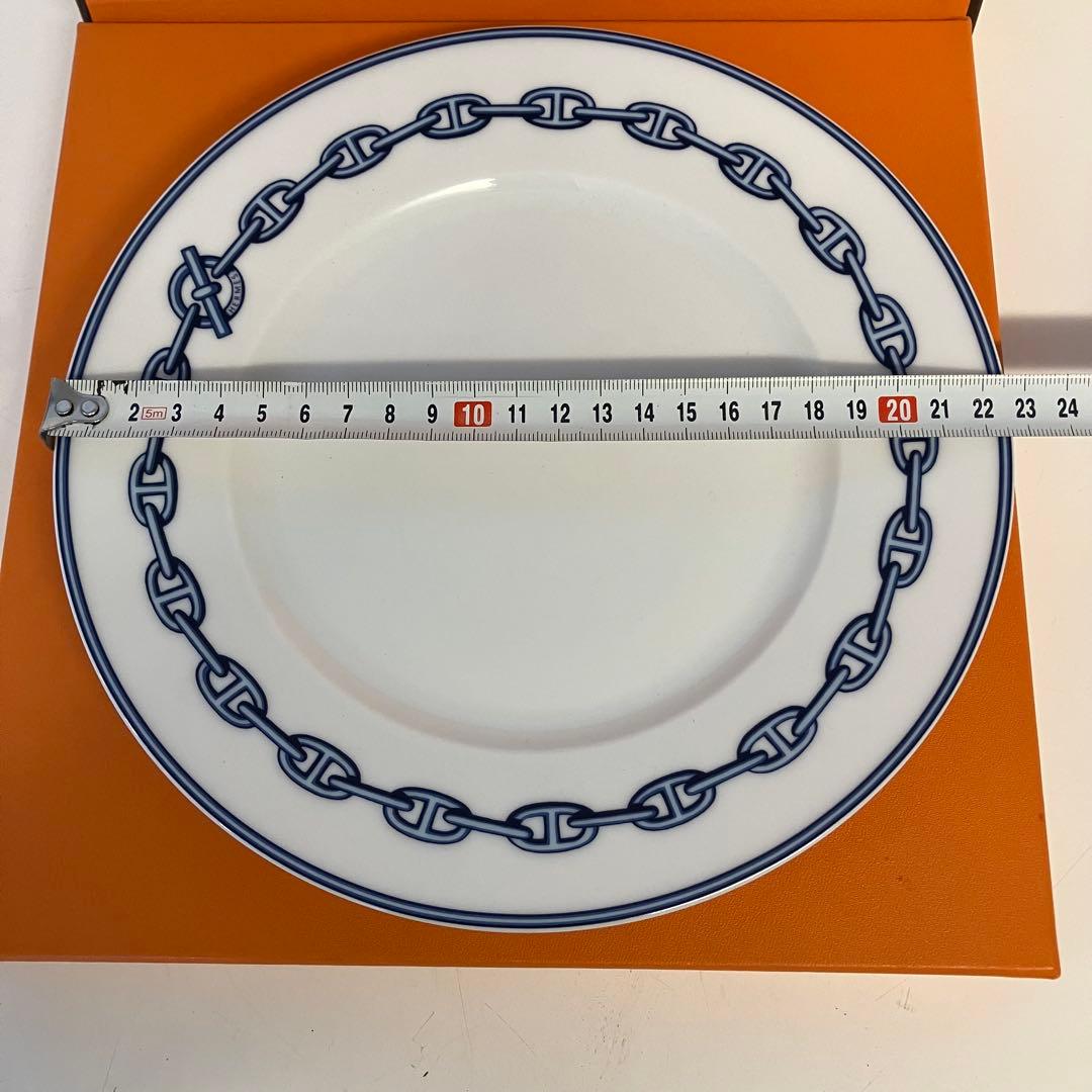 【箱付き】HERMES エルメス シェーヌダンクル プレート 皿 22.5cm