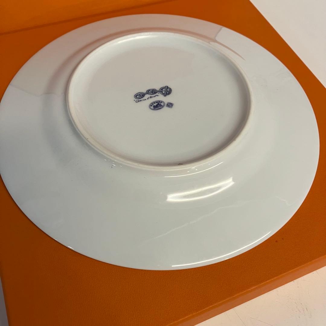 【箱付き】HERMES エルメス シェーヌダンクル プレート 皿 22.5cm