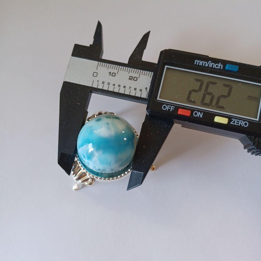 G-3 『高品質』世界三大ヒーリングストーン ラリマー スフィア 丸玉 台座付き