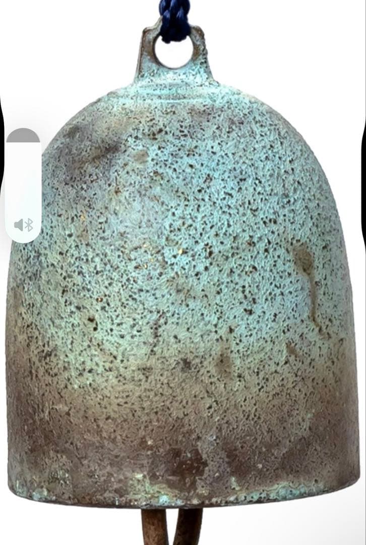 【小田原風鈴】真鍮 鈴虫風鈴 寄木短冊付き 掛台セット