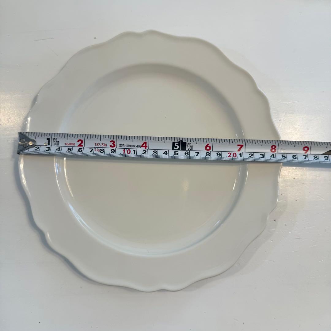石川隆児 Flower rim Plate White 皿　フラワーリムプレート
