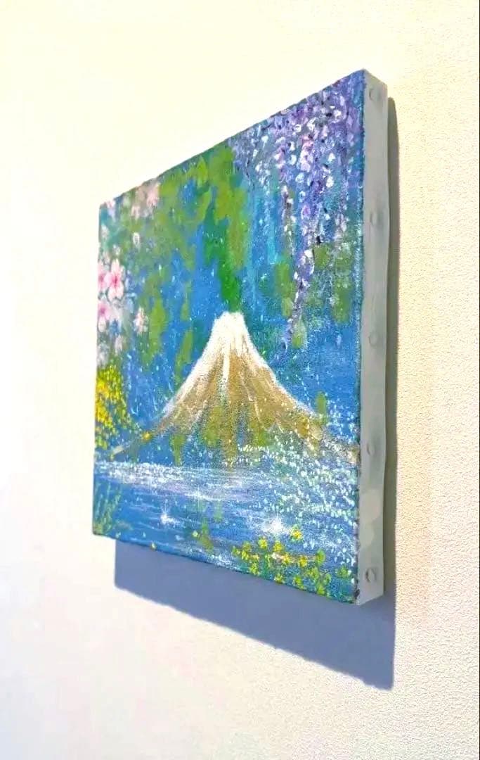 富士山と花々　原画