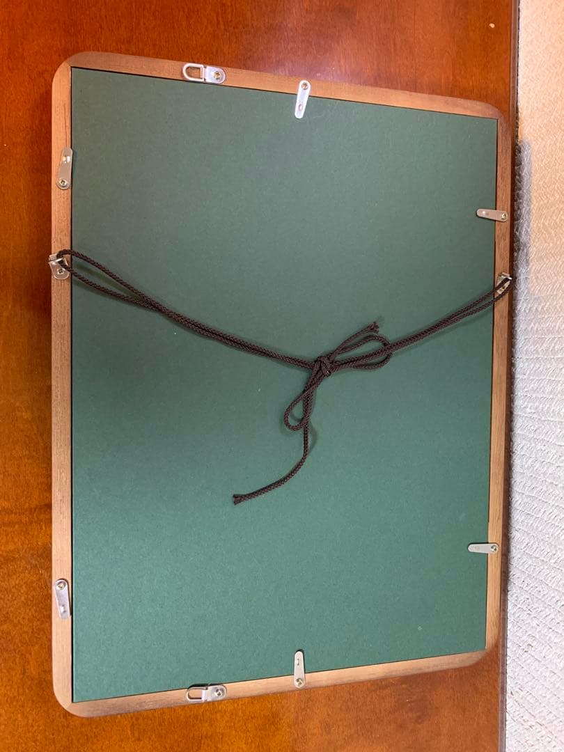 書道額縁　26型隅丸 女桑　紐付き書道額