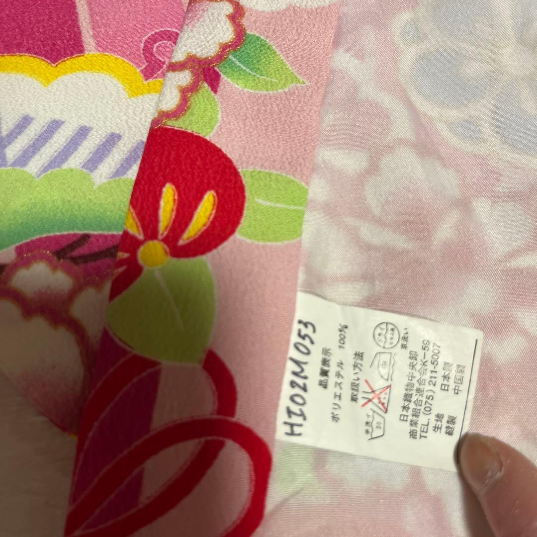 【JAPAN STYLE 3歳　七五三着物・作り帯・長襦袢・小物セット】計8点
