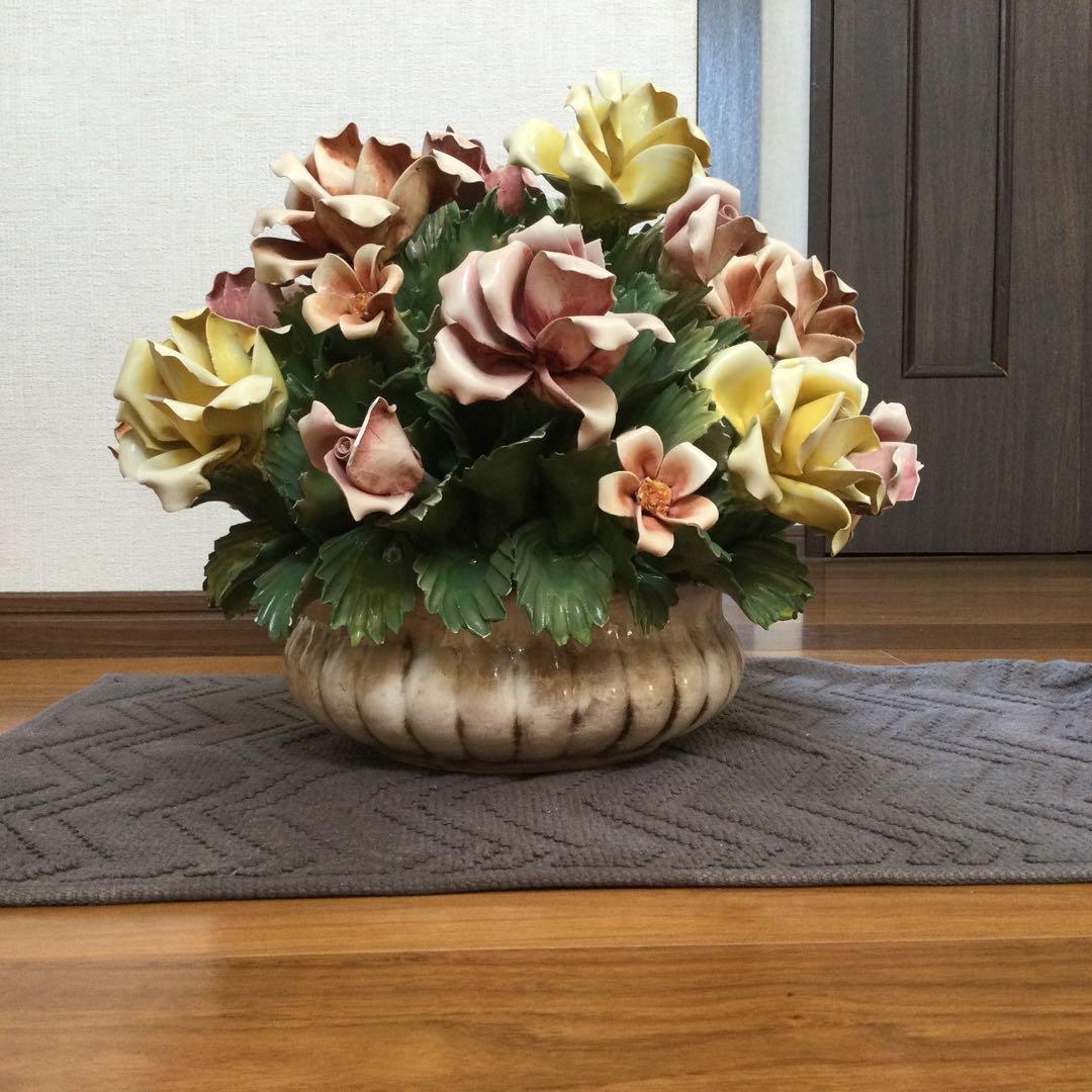 ☆値下げ！陶花イタリア製　カポディモンテ 9.6kg 横幅約43(大きい)豪華