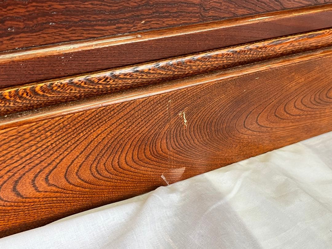 【アンティーク】総欅 無垢材 木製 小箪笥 6杯 小引出し 和箪笥 昭和レトロ