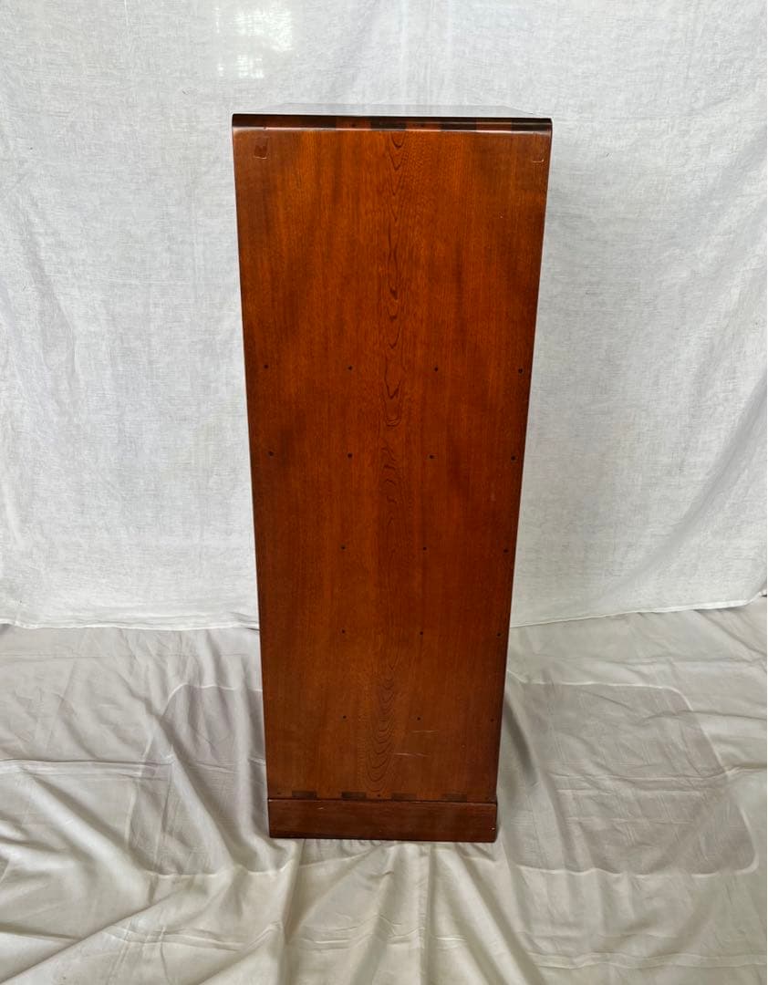 【アンティーク】総欅 無垢材 木製 小箪笥 6杯 小引出し 和箪笥 昭和レトロ