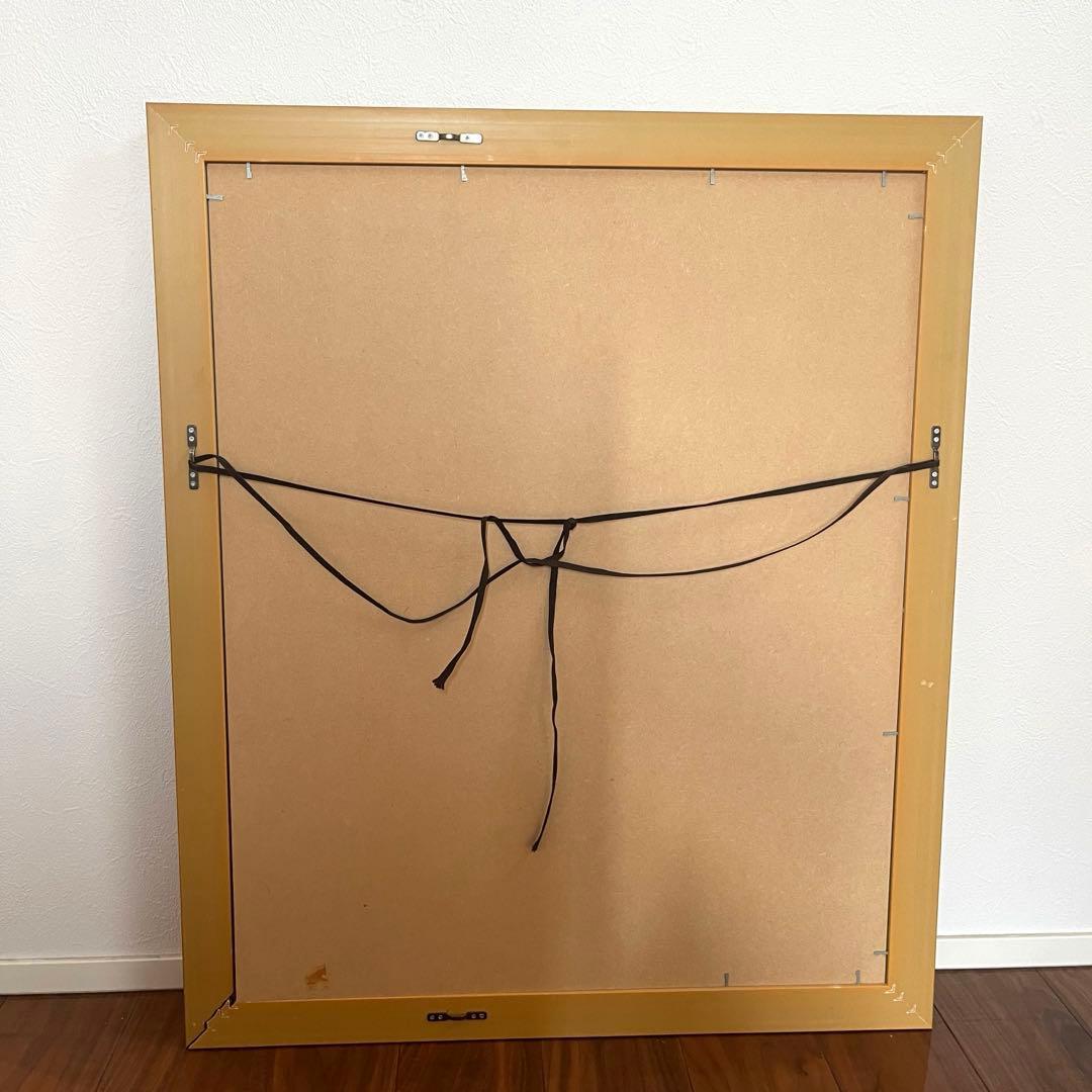 絵画　マルク・シャガール　「オータムンインヴィレッジ」　額付き