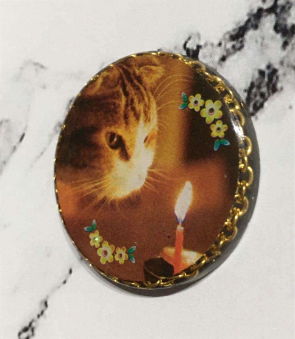 レジンヘアゴム、フォトフレーム風猫ちゃん・再販不可