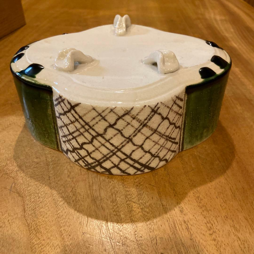 作家物織部焼喰籠箱付き