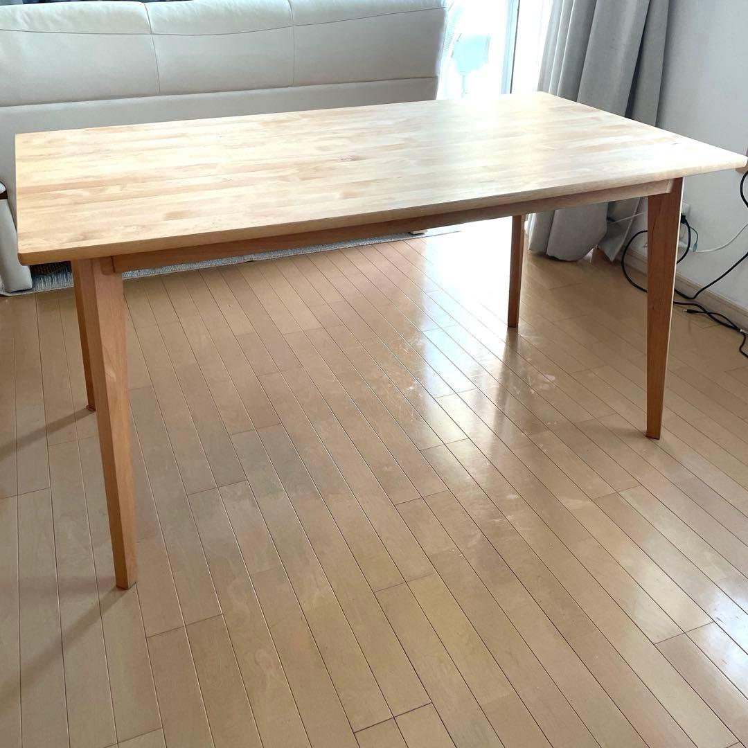 モモナチュラル ダイニングテーブル 美品 長方形