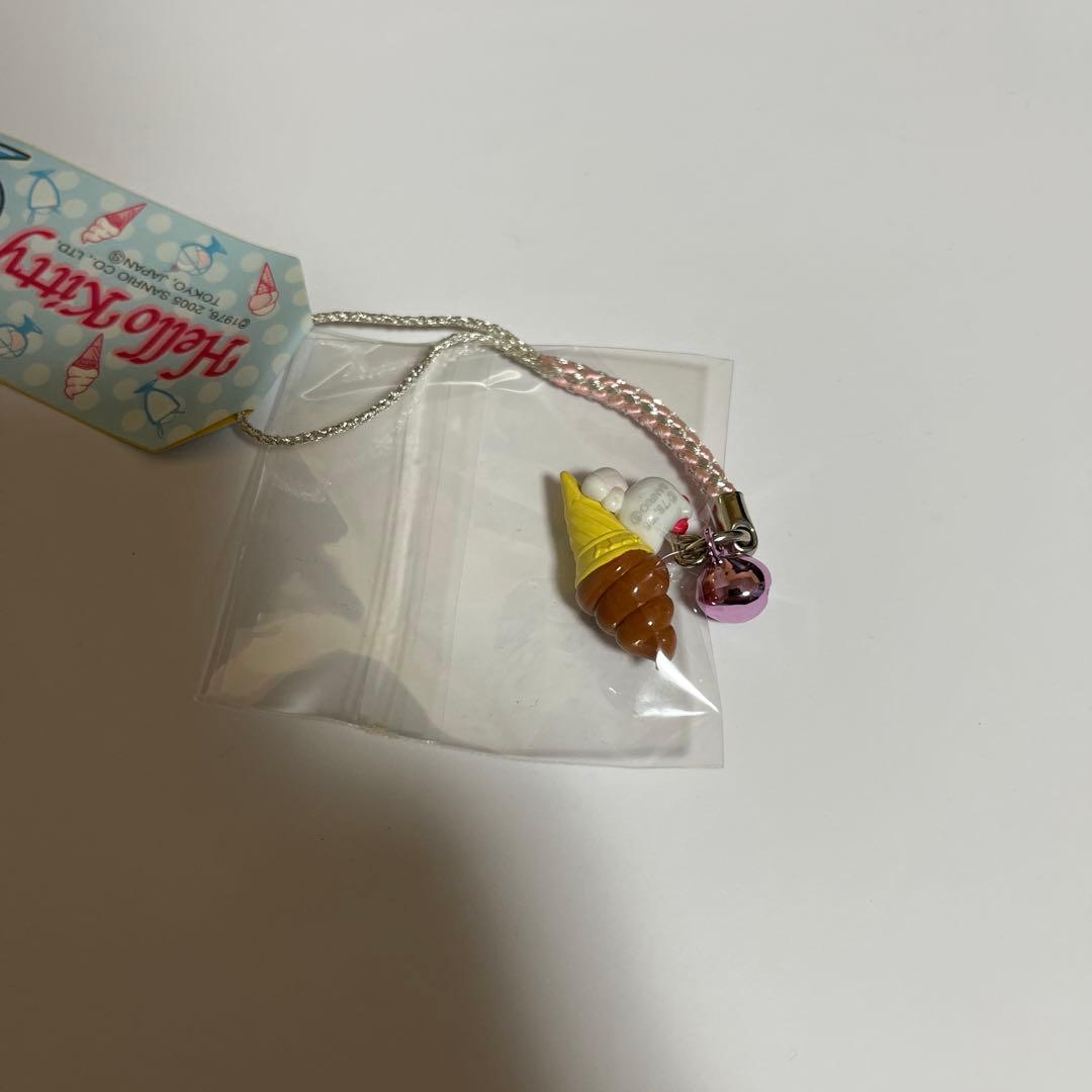 501 ハローキティ チョコソフト ソフトクリーム アイス 根付けストラップ
