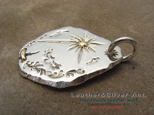 1点物　イーグルネックレス 手彫り　ハンドメイド　ネックレス　ｋ18　かまし