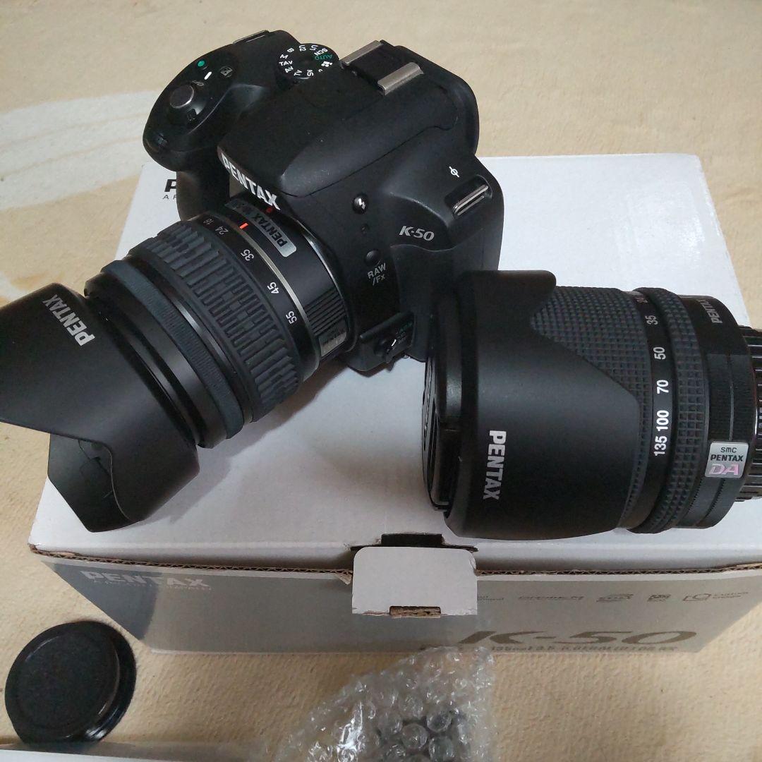 ショット数159枚 PENTAX K-50 DA18-135レンズセット＆送料込