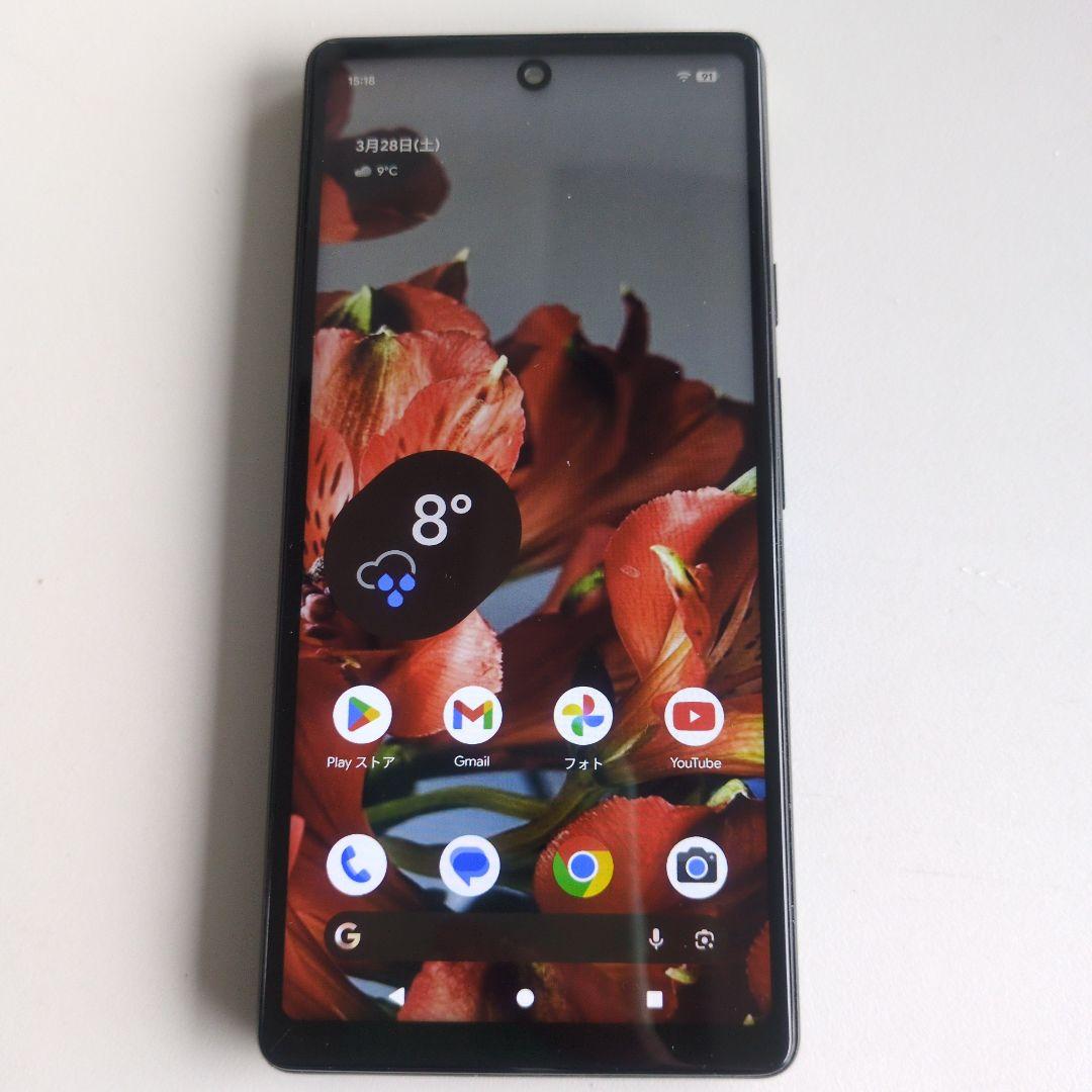 Google Pixel 6a セージ 128GB 画面交換、指紋認証機能なし